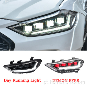 Hcmotionz Hyundai Elantra 2016-2018 LED de farol